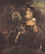 portrait of Frederick Ribel on horseback (mk33) Rembrandt